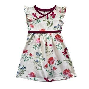Tea Collection Floral Crossover Dress Size 5